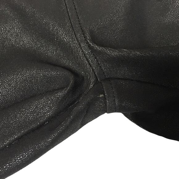 BlankNYC Leggings Happy Hour Black Texture Faux Leather Pull On Pants Women's 27 - Picture 11 of 16